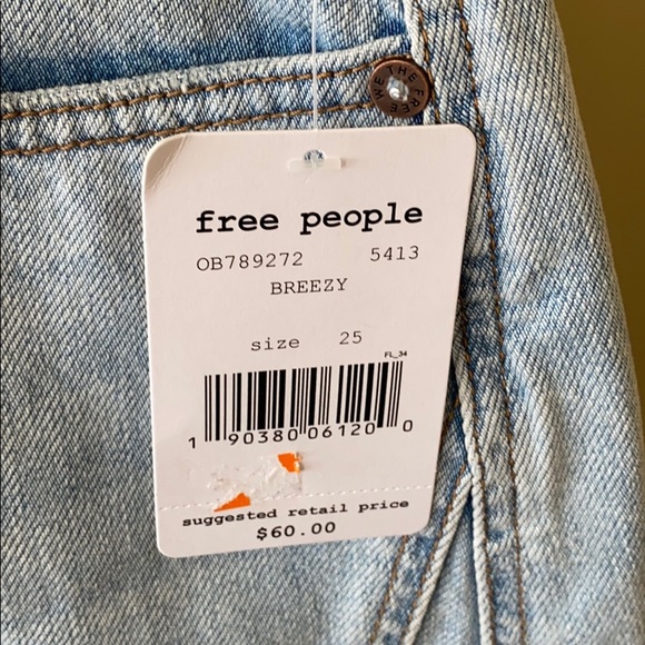 Free People We The Free Button Fly Jean Skirt - Picture 5 of 9